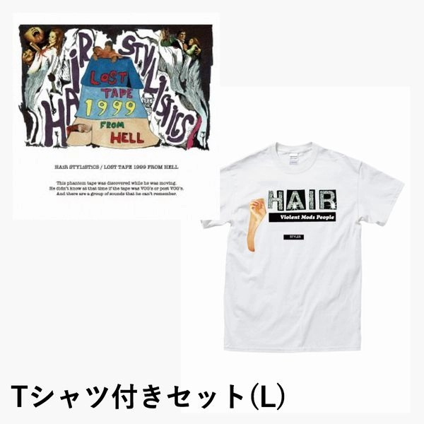 HAIR STYLISTICS / ヘア・スタイリスティックス / LOST TAPE 1999 FROM HELL T-SHIRTS SET (L) / LOST TAPE 1999 FROM HELL（CD+Tシャツセット Lサイズ）【DISK UNION/WENOD限定販売】