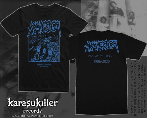 ARMAGEDOM / Silencio Funebre 34周年記念 オフィシャル Tシャツ/3L / Silencio Funebre 34th Anniversary Official T-Shirt/3L