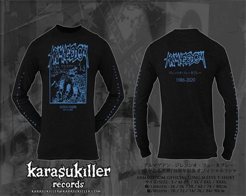 ARMAGEDOM / Silencio Funebre 34周年記念 オフィシャル ロングスリーブ/M / Silencio Funebre 34th Anniversary Official Long Sleeve/M