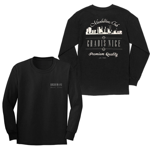 GRADIS NICE / "Manhattan Club" LONG T-SHIRTS BLACK (L)