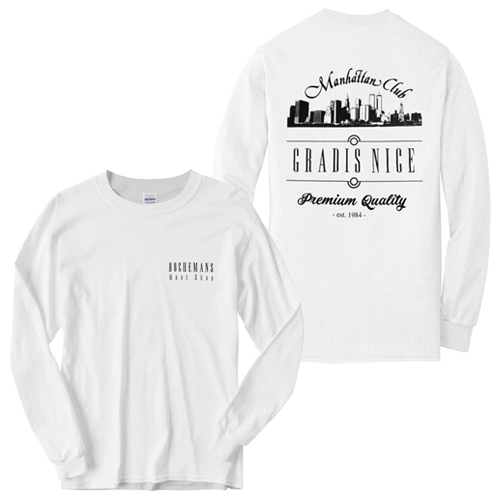 GRADIS NICE / "Manhattan Club" LONG T-SHIRTS WHITE (XXL)