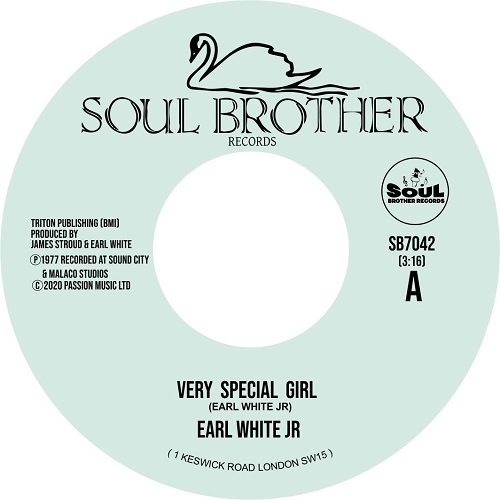 EARL WHITE JR.  / "VERY SPECIAL GIRL / NEVER FALL IN LOVE AGAIN(7"")"