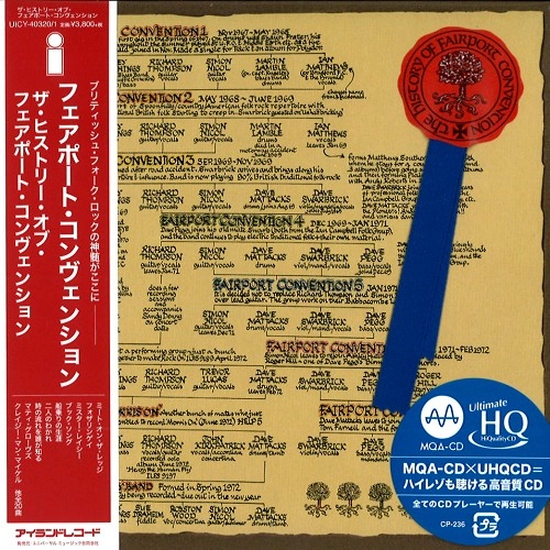 FAIRPORT CONVENTION / フェアポート・コンベンション / THE HISTORY OF FAIRPORT CONVENTION - MQA-UHQCD / ザ・ヒストリー・オブ・フェアポート・コンヴェンション - MQA-UHQCD