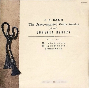 JOHANNA MARTZY / ヨハンナ・マルツィ / (3LP)バッハ: 無伴奏ヴァイオリン･ソナタ&パルティータ全曲 VOL.1～VOL.3