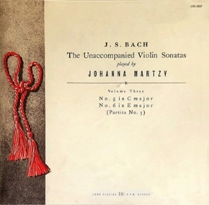 JOHANNA MARTZY / ヨハンナ・マルツィ / (3LP)バッハ: 無伴奏ヴァイオリン･ソナタ&パルティータ全曲 VOL.1～VOL.3