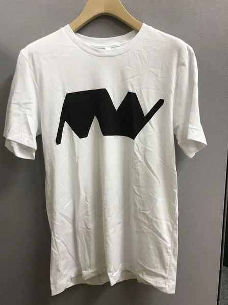 MINIMAL WAVE T-SHIRTS / MINIMAL WAVE T-SHIRT (BLACK LOGO WHITE M)