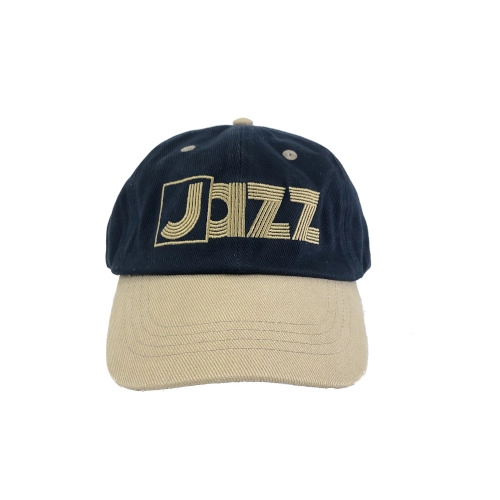 WE RELEASE JAZZ hat / IT'S A JAZZ HAT NAVY BLUE/TAUPE