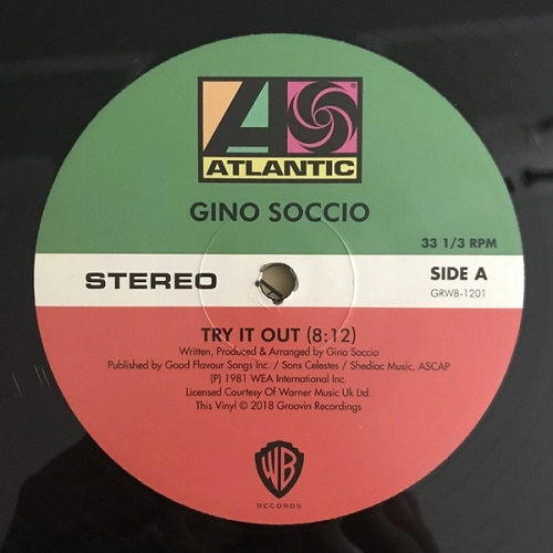 GINO SOCCIO / ジノ・ソッシオ / DANCER / TRY IT OUT / IT'S ALRIGHT