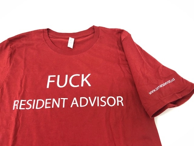 FXHE / FUCK RESIDENT ADVISOR T-SHIRTS SIZE:XL