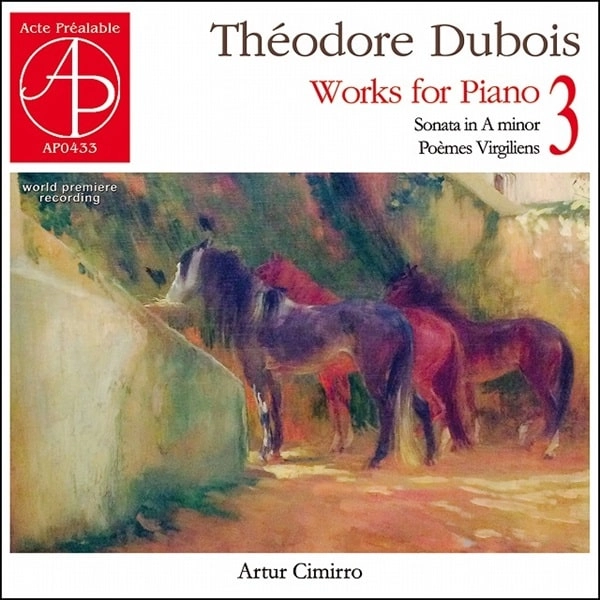ARTUR CIMIRRO / アルトゥール・シミホ / DUBOIS:WORKS FOR PIANO VOL.3