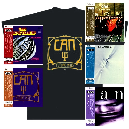 CAN / カン / 紙ジャケットCD5タイトルまとめ買いセット第2弾: TシャツLサイズ付