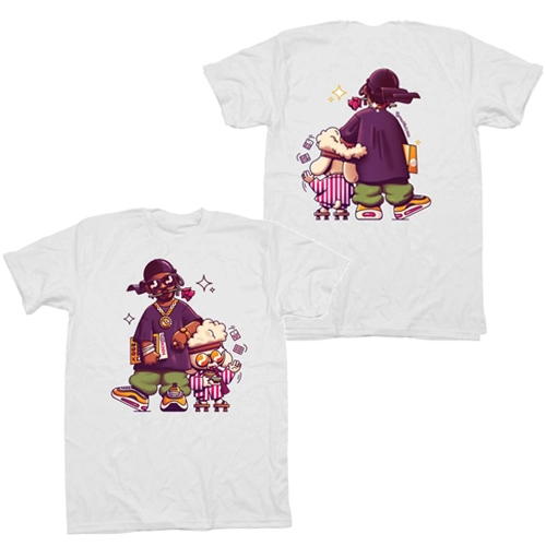 KNX / KNXWLEDGE  / ノレッジ / KNXWLEDGE & KOKO T-SHIRT (WHITE XL)