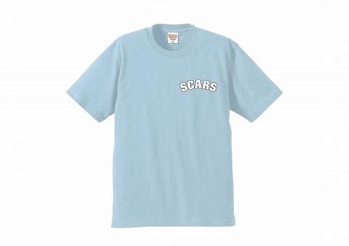 SCARS / スカーズ / SCARS logo T-SHIRTS ライトブルー XLサイズ