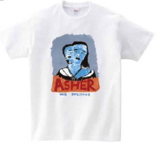 HAIR STYLISTICS / ヘア・スタイリスティックス / ASHER Tシャツ 白 M