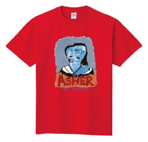 HAIR STYLISTICS / ヘア・スタイリスティックス / ASHER Tシャツ 赤 XL
