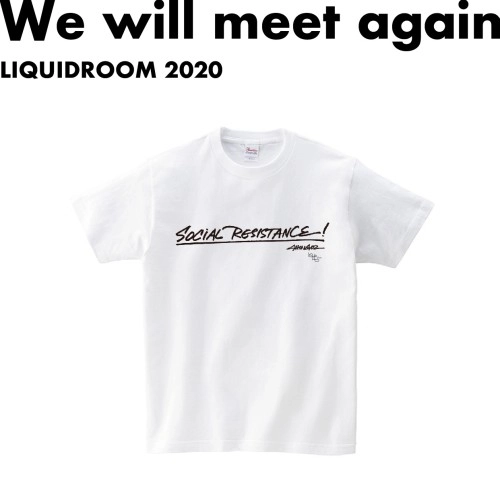 LIQUIDROOM × Shing02 / SOCIAL RESISTANCE！ 【WHITE】サイズ：XL
