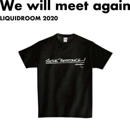 LIQUIDROOM × Shing02 / SOCIAL RESISTANCE！ 【BLACK】サイズ：L