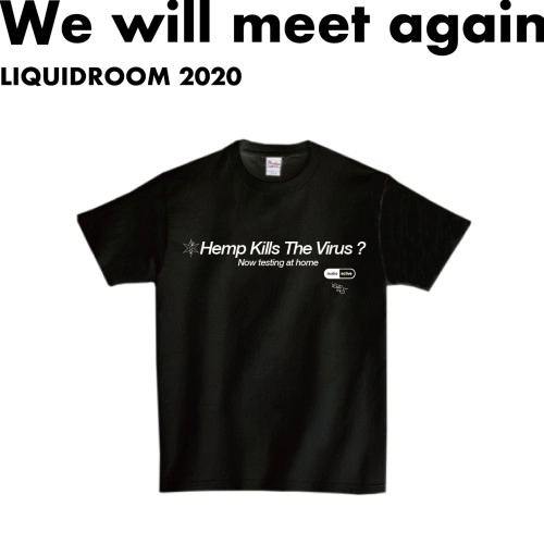 LIQUIDROOM × audio active / Hemp Kills The Virus？ 【BLACK】サイズ：XXL