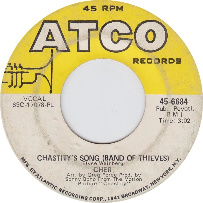 CHER / シェール / CHASTITY'S SONG (BAND OF THIEVES)