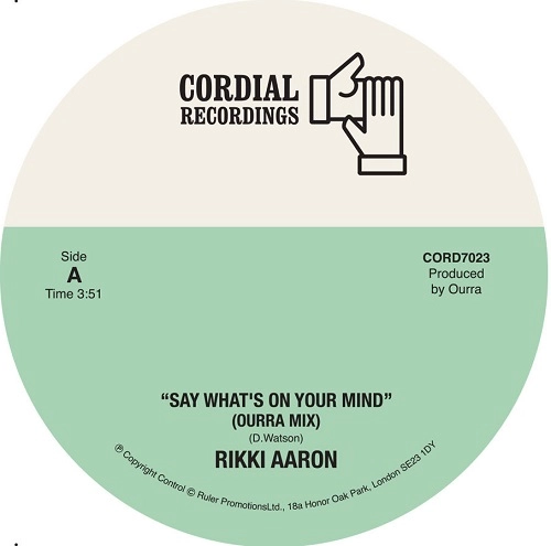 RIKKI AARON / SAY WHAT'S ON YOUR MIND