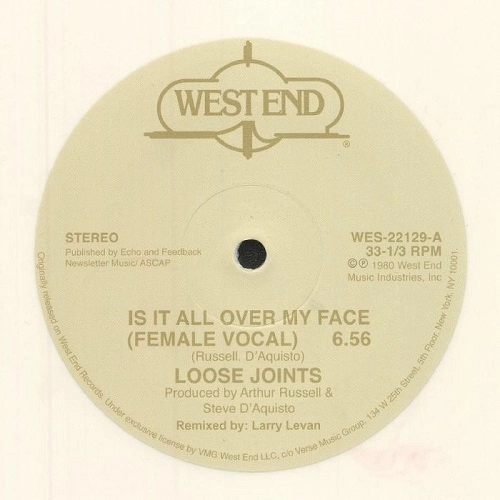 LOOSE JOINTS / ルーズ・ジョインツ / IS IT ALL OVER MY FACE? (WHITE VINYL)