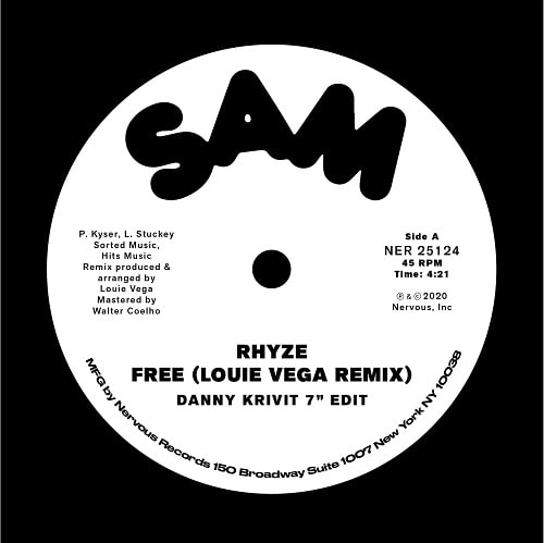 RHYZE / JOHN DAVIS & THE MONSTER ORCHESTRA / FREE (LOUIE VEGA REMIX) / LOVE MAGIC (DANNY KRIVIT EDIT) 7"