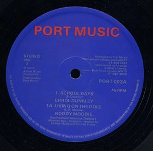 ERROL DUNKLEY / エロール・ダンクリー / SCHOOL DAYS / LOVE IS A WONDERFUL THING