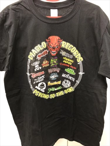 DIABLO RECORDS / M/DIABLO BANDS PSYCHO TO THE BONE SHIRT / M/DIABLO BANDS PSYCHO TO THE BONE SHIRT 
