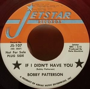 BOBBY PATTERSON / ボビー・パターソン / IF I DIDN'T HAVE YOU