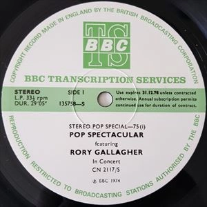 RORY GALLAGHER / ロリー・ギャラガー / STEREO POP SPECIAL-75