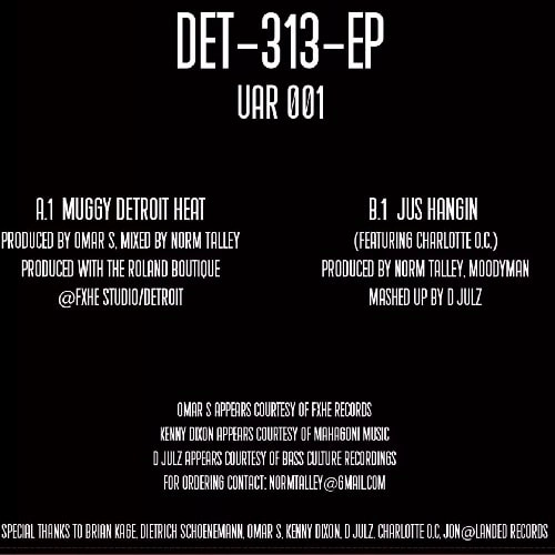 NORM TALLEY / MOODYMANN / OMAR S / D'JULZ / DET-313-EP