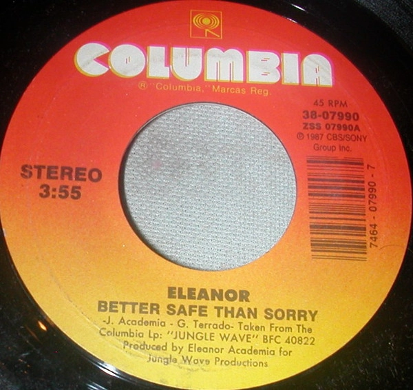 ELEANOR / エレノア / BETTER SAFE THAN SORRY