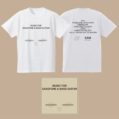 SAM GENDEL & SAM WILKES / サム・ゲンデル＆サム・ウィルクス / MUSIC FOR SAXOFONE & BASS GUITAR + Tシャツ（M）