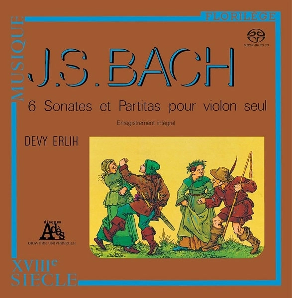 DEVY ERLIH / ドゥヴィ・エルリー / バッハ： 無伴奏ヴァイオリン･ソナタ & パルティータ全曲 （SACD）
