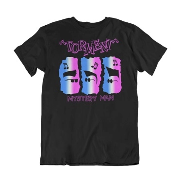 TORMENT / L/MISTERY MAN BLACK T-SHIRT-MEN