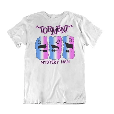 TORMENT / XL/MISTERY MAN WHITE T-SHIRT-MEN
