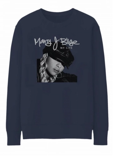 MARY J. BLIGE / メアリー・J.ブライジ / MY LIFE TRACKLIST CREWNECK  (SIZE XL)