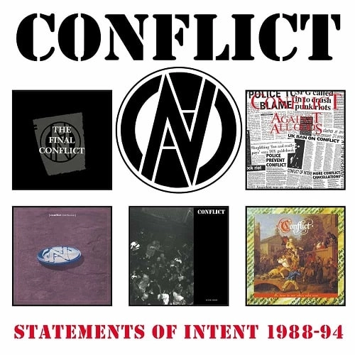 CONFLICT (PUNK) / コンフリクト / STATEMENTS OF INTENT 1988-94: 5CD CLAMSHELL BOX（5CD/国内仕様盤）