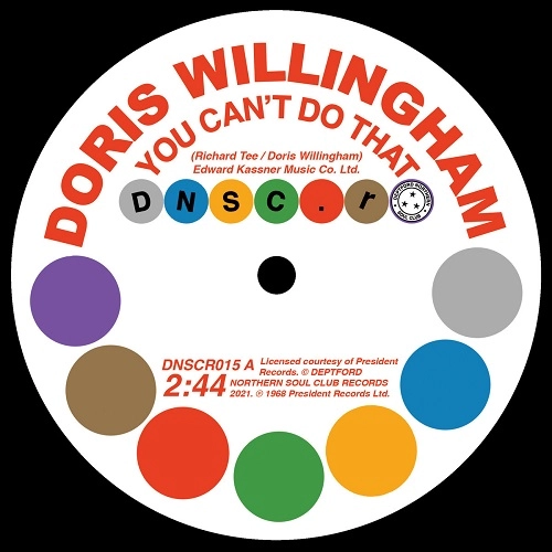 DORIS WILLINGHAM / PAT HERVEY WITH THE TIARAS / YOU CAN'T DO THAT / CAN'T GET YOU OUT OF MY MIND