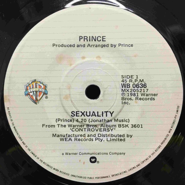 PRINCE / SEXUALITY / I WANNA BE YOUR LOVER