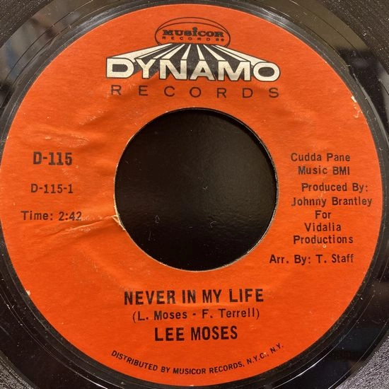 LEE MOSES / リー・モーゼス / NEVER IN MY LIFE