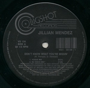 JILLIAN MENDEZ / DON'T KNOW WHAT YOU'RE MISSIN'