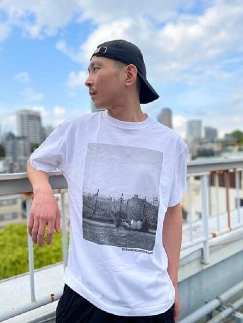 HIROSHI WATANABE / ヒロシ・ワタナベ / TINY BALANCE PHOTO TEE SIZE:XL