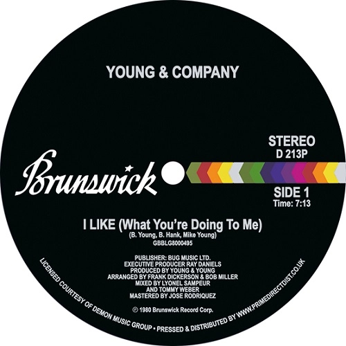YOUNG AND COMPANY  / ヤング&カンパニー / I LIKE (WHAT YOU'RE DOING TO ME)