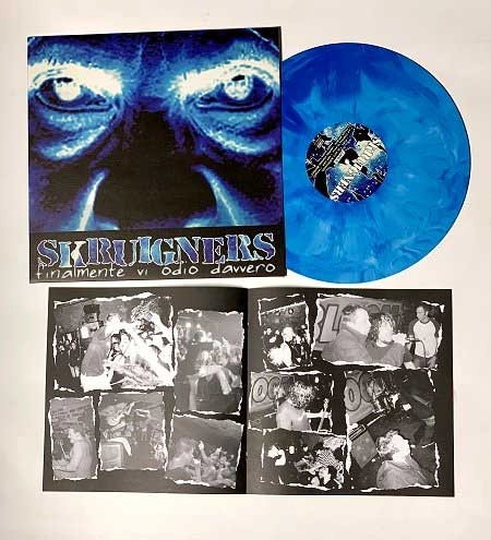 SKRUIGNERS / FINALMENTE VI ODIO DAVVERO (LP/MARBLE BLUE & WHITE VINYL)