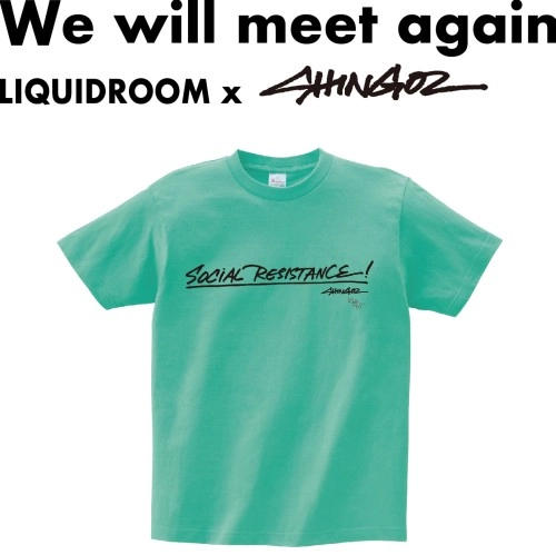 LIQUIDROOM × Shing02 / SOCIAL RESISTANCE！ 【ミントグリーン】サイズ：S