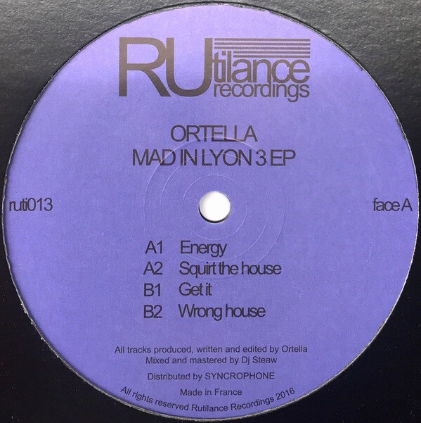 ORTELLA (FABRIZIO ORTELLA) / MAD IN LYON 3 EP