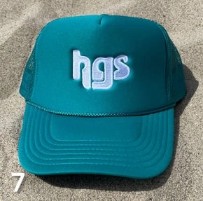 DJ HARVEY / DJハーヴィー / HGS LOGO - TRUCKER SNAP-BACK CAP 7(Teal Seal)