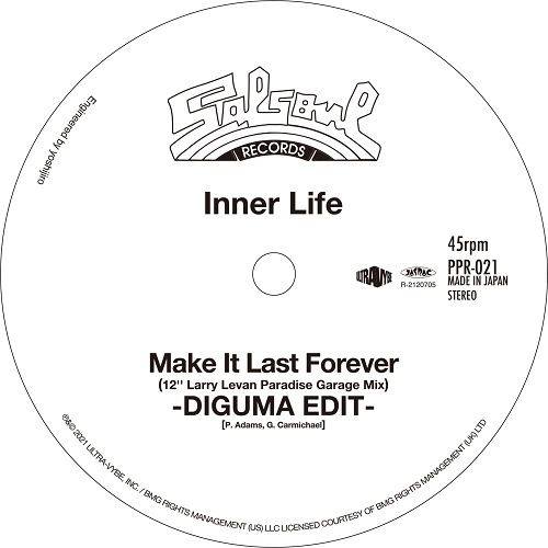 Inner Life / Candido / MAKE IT LAST FOREVER(12 LARRY LEVAN PARADISE GARAGE MIX)/JINGO(MOPLEN REMIX)