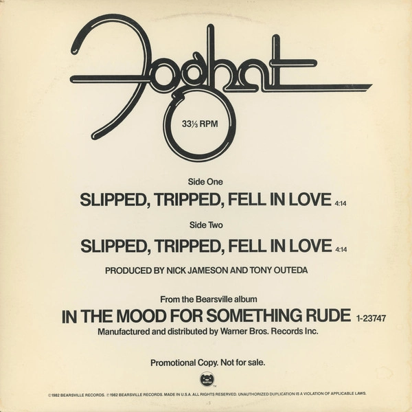 FOGHAT / フォガット / SLIPPED, TRIPPED, FELL IN LOVE